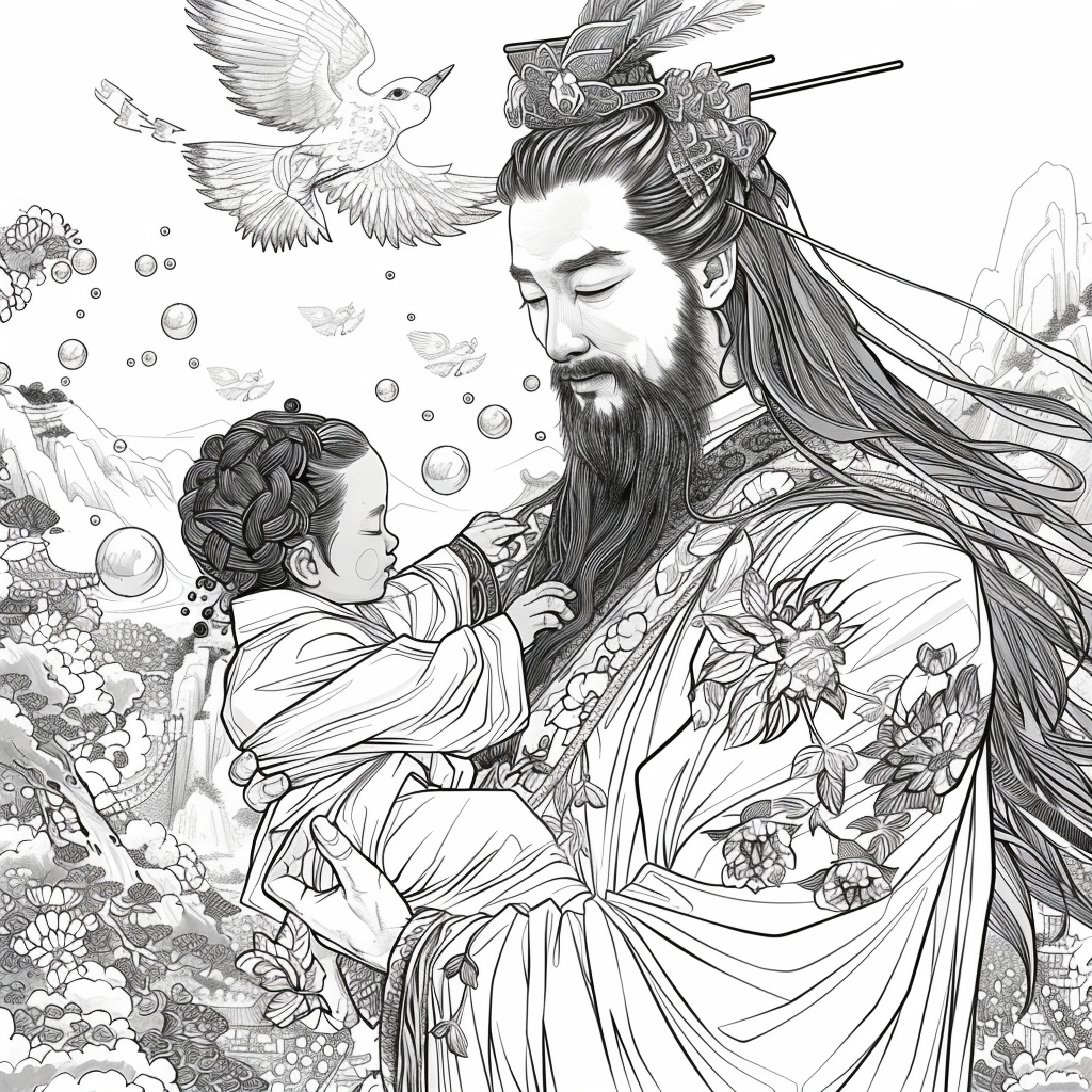 Moonlit Embrace: The Eternal Bond of Mother and Child