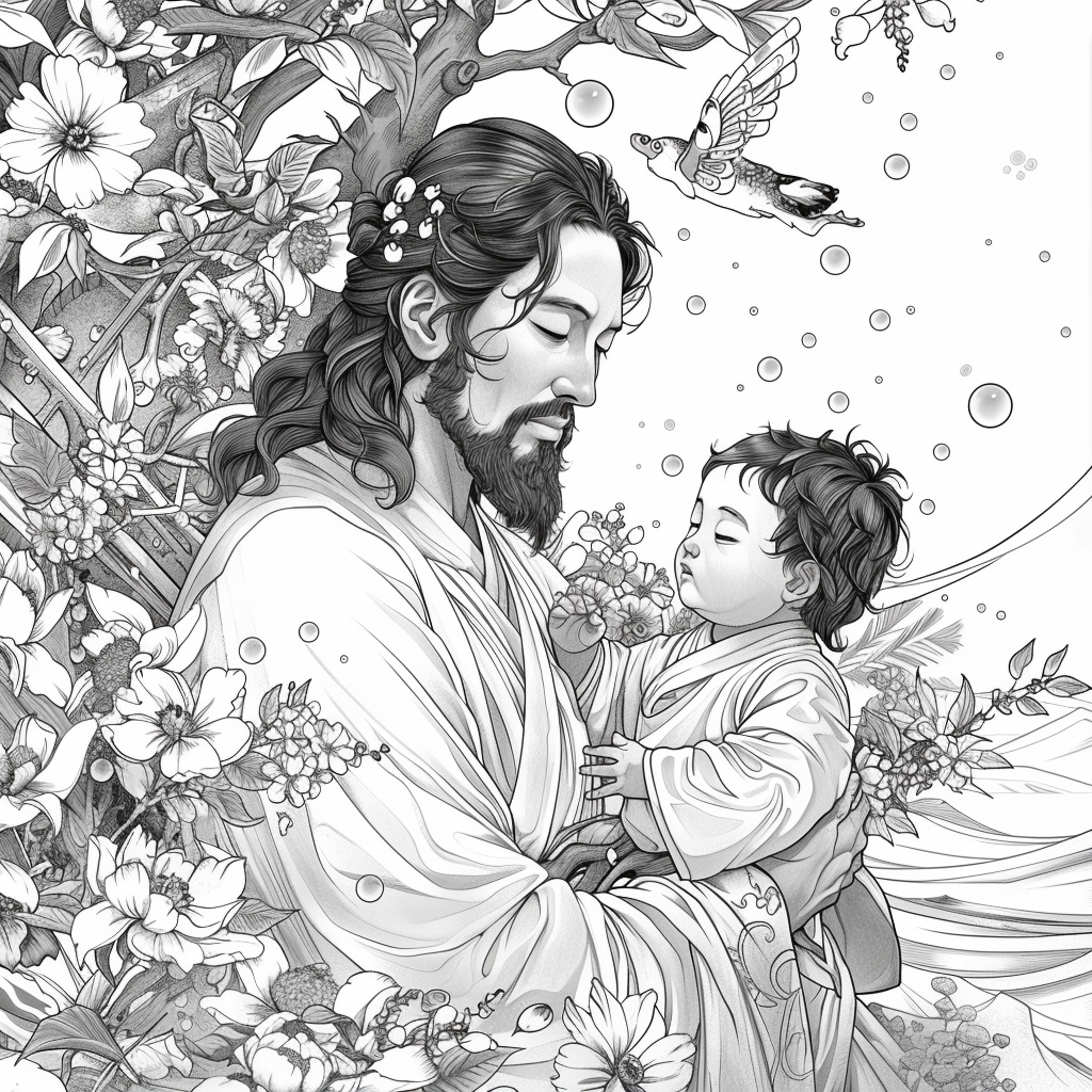 Moonlit Embrace: The Eternal Bond of Mother and Child