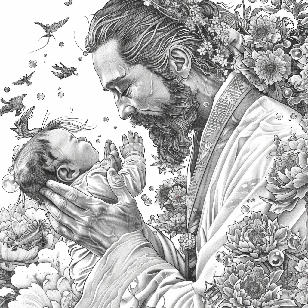 Sanctuary of Blossoms – The Sacred Mother and Child