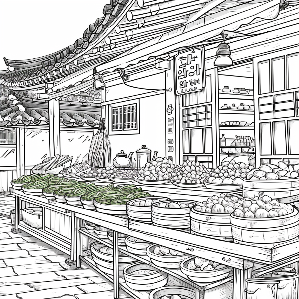 A Day at the Korean Street Market