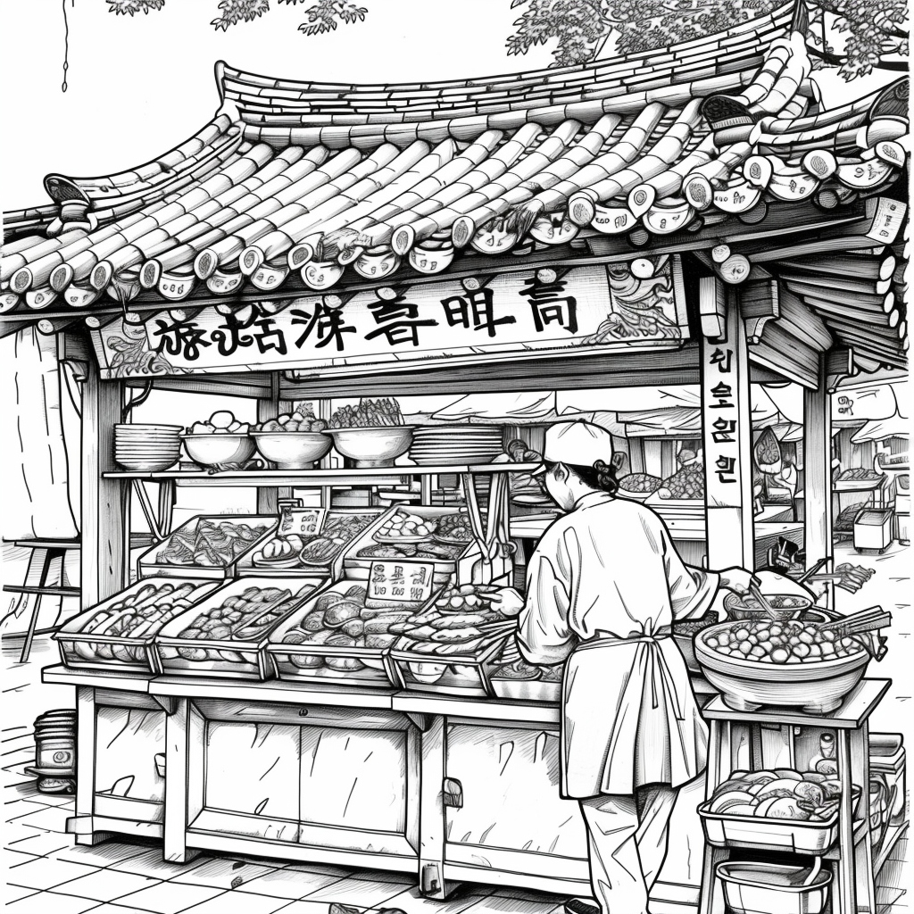 A Day at the Korean Street Market