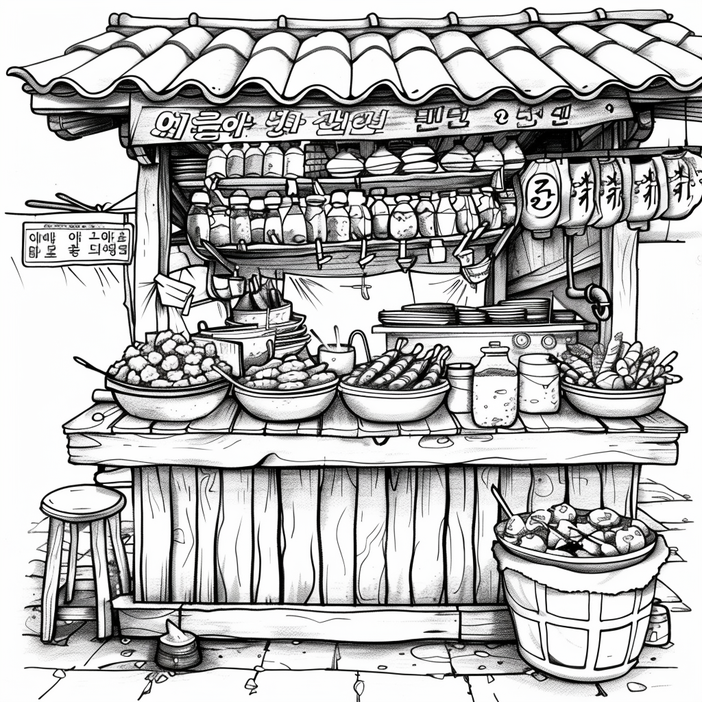 A Day at the Korean Street Market
