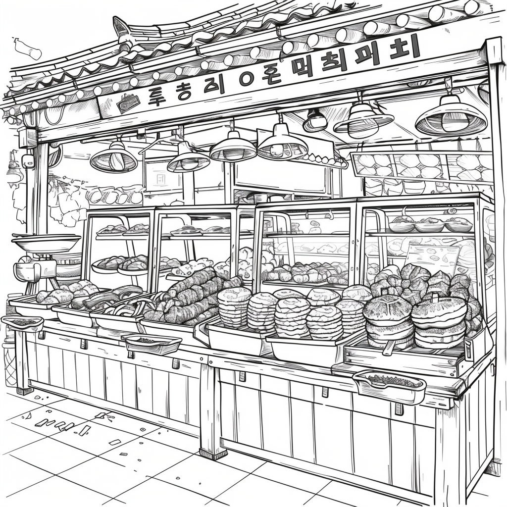 A Day at the Korean Street Market