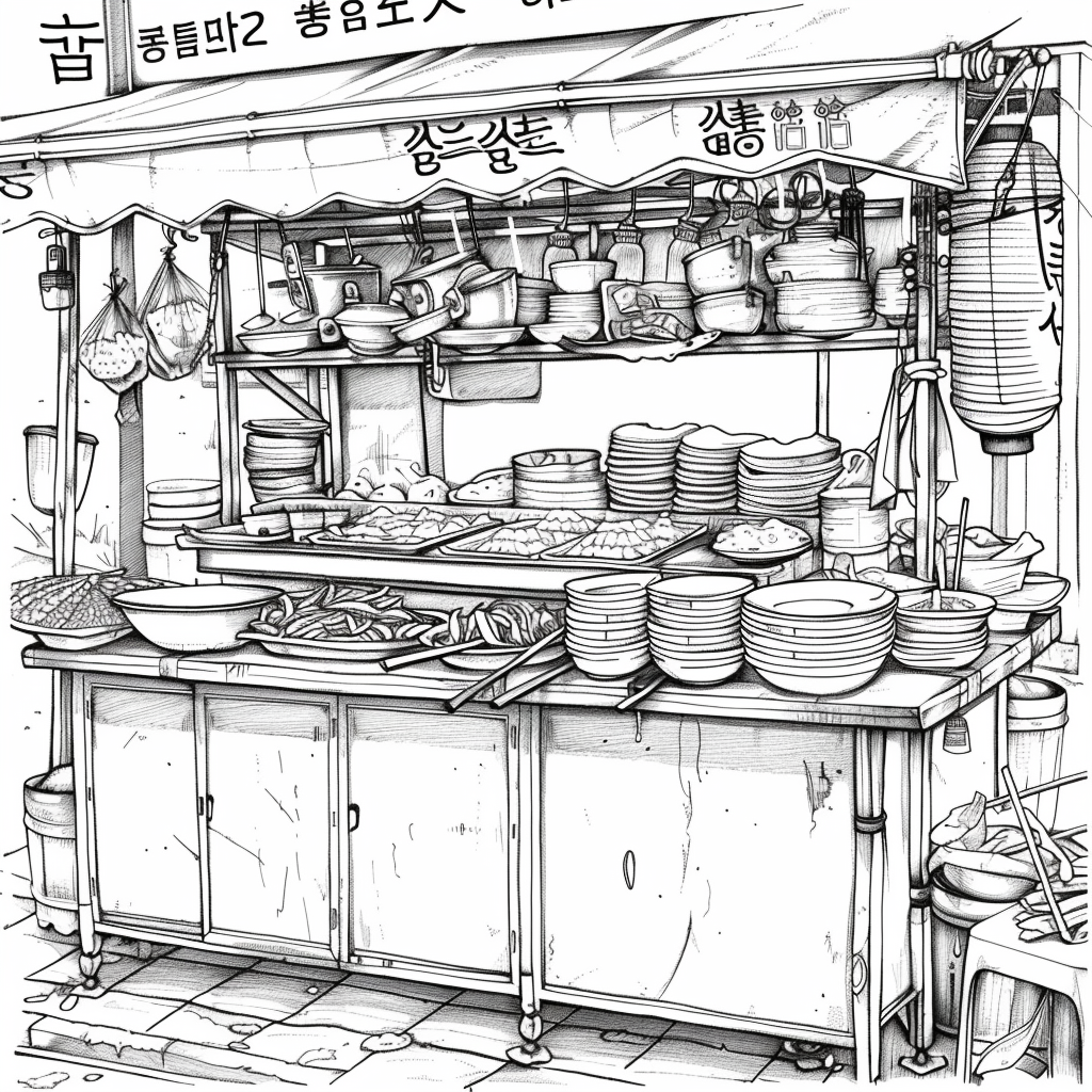 A Day at the Korean Street Market
