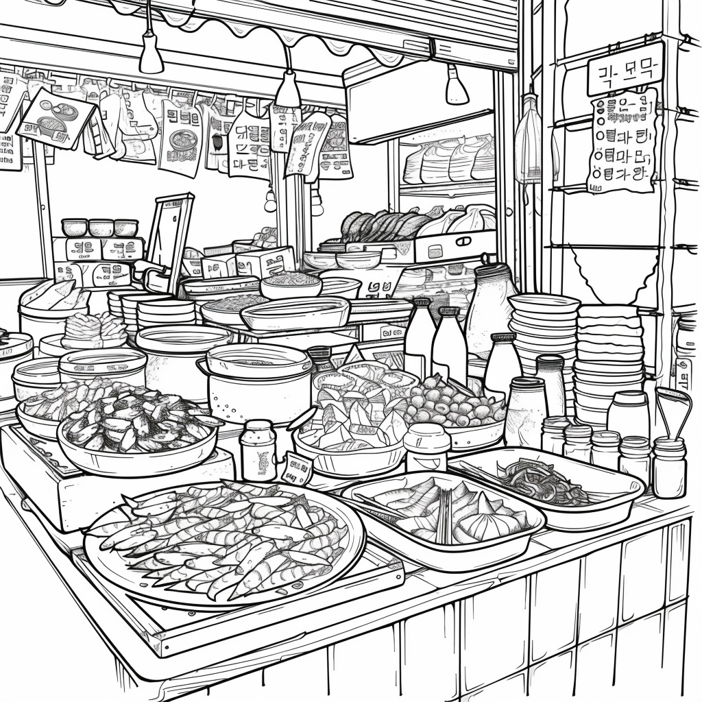 A Day at the Korean Street Market