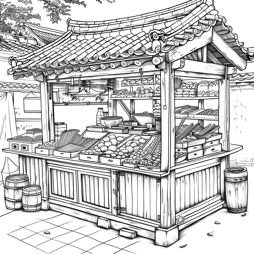 A Day at the Korean Street Market
