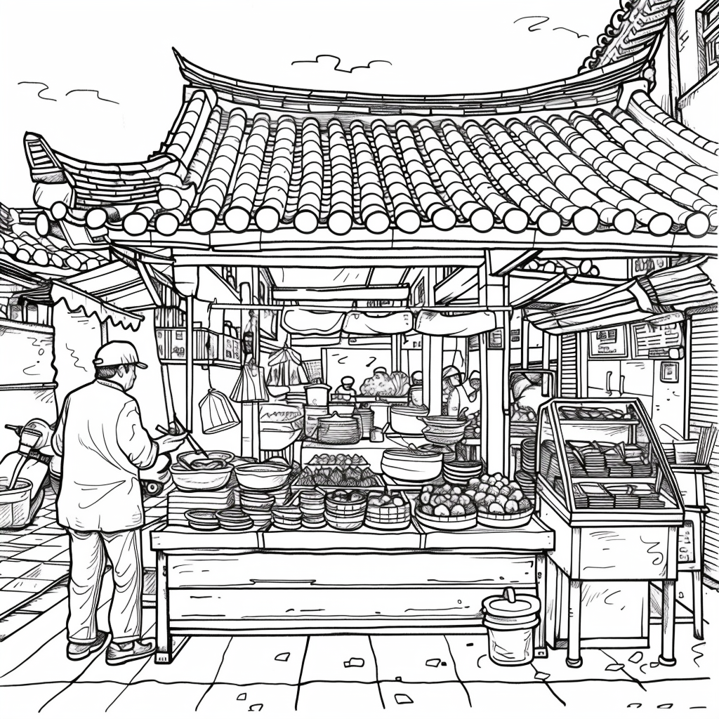 A Day at the Korean Street Market
