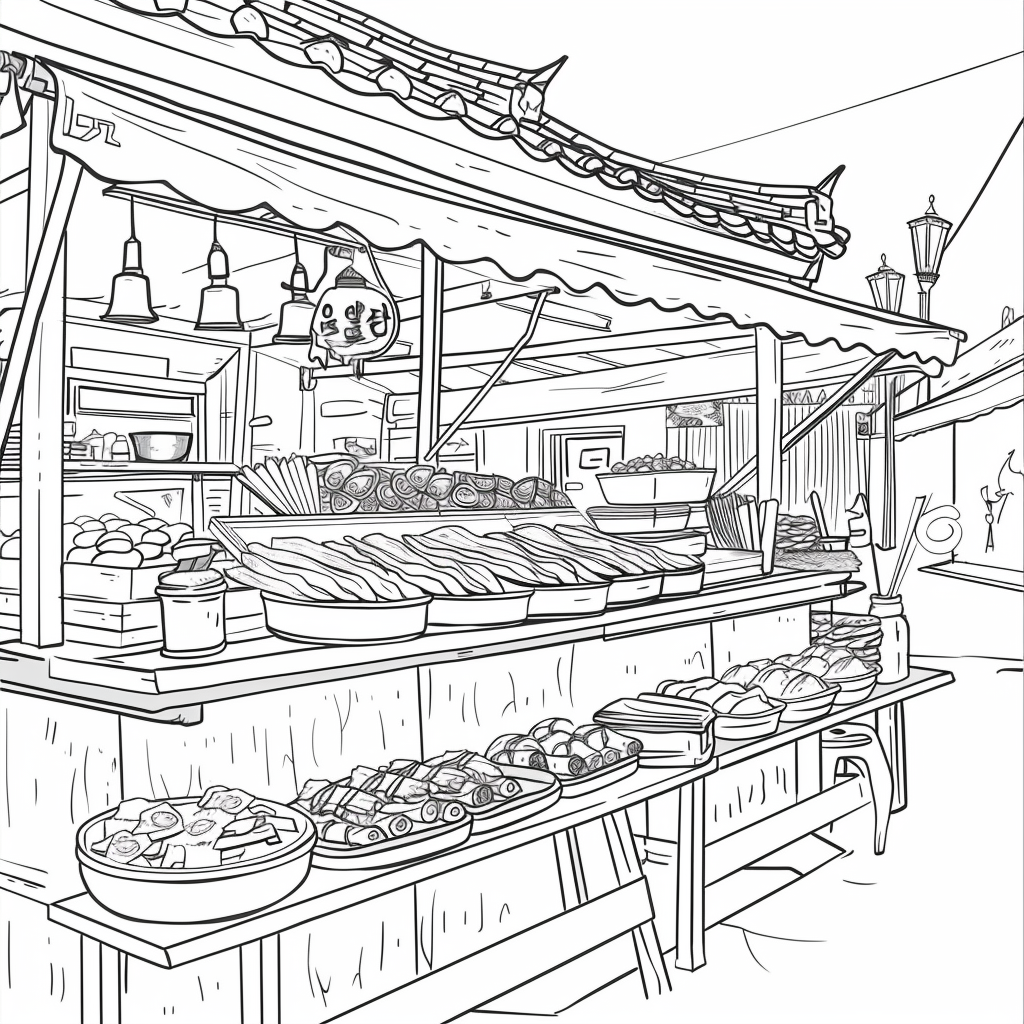 A Day at the Korean Street Market