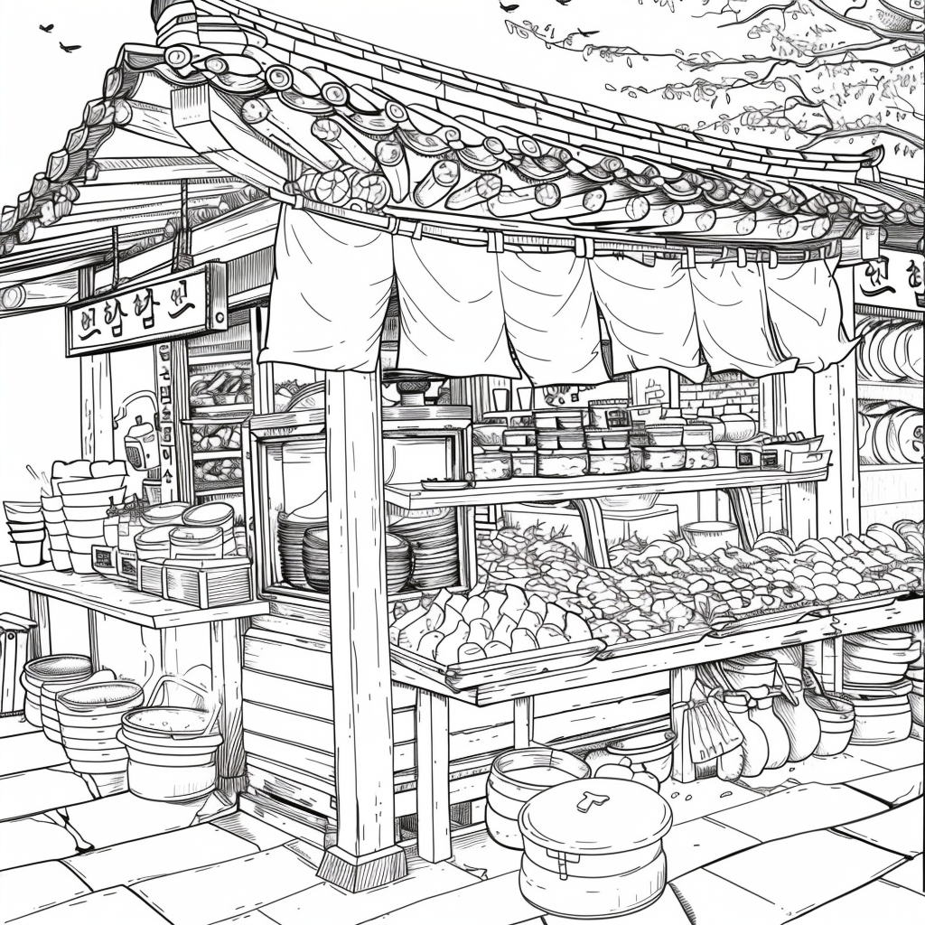 A Day at the Korean Street Market