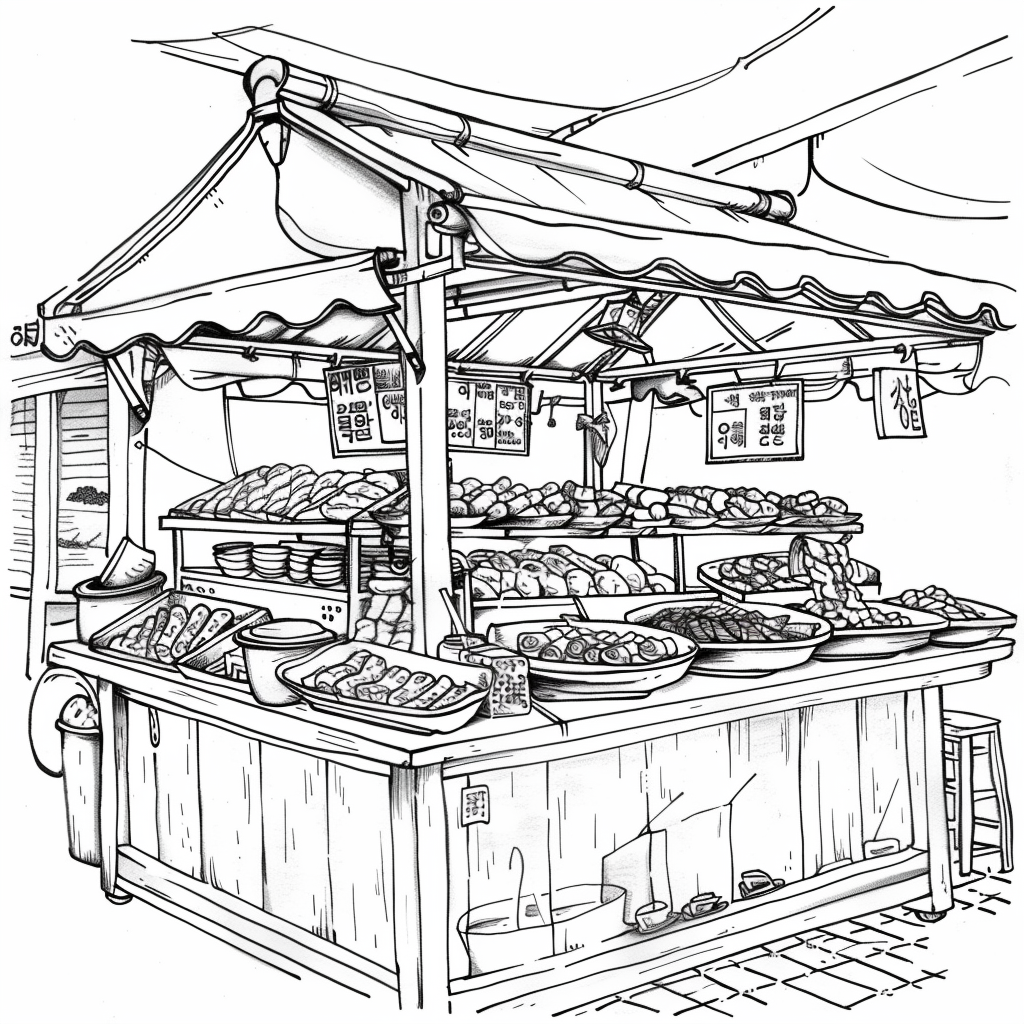 A Day at the Korean Street Market