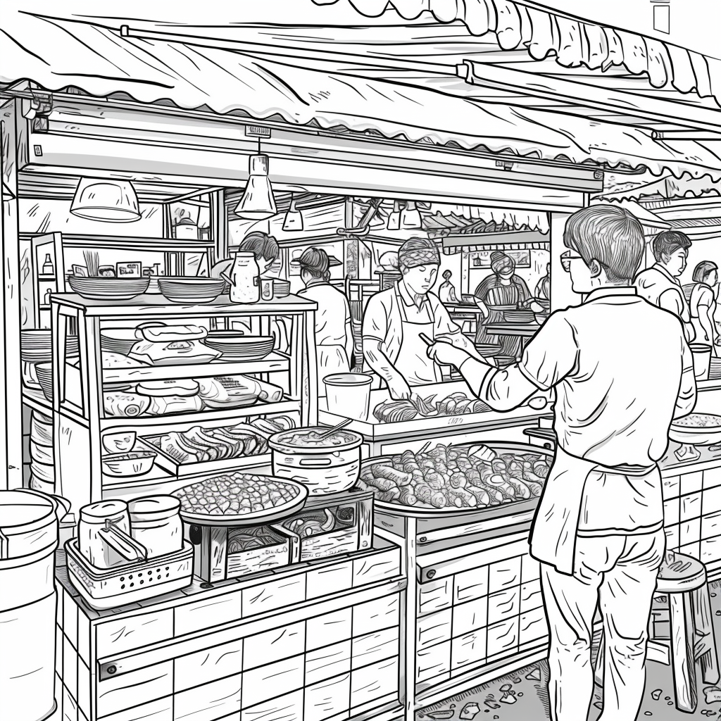 A Day at the Korean Street Market