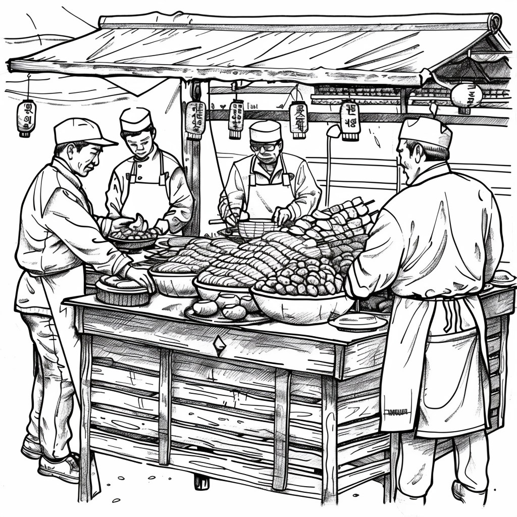 A Day at the Korean Street Market