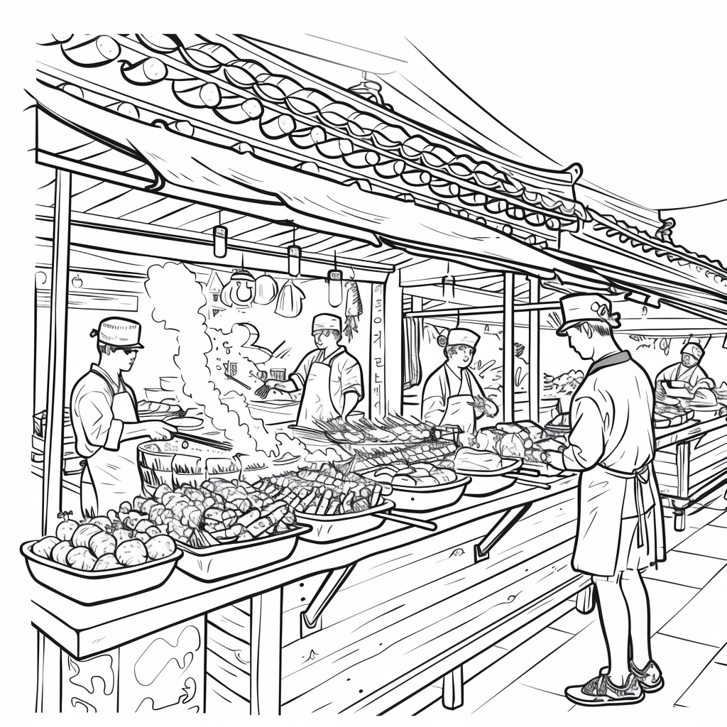A Day at the Korean Street Market