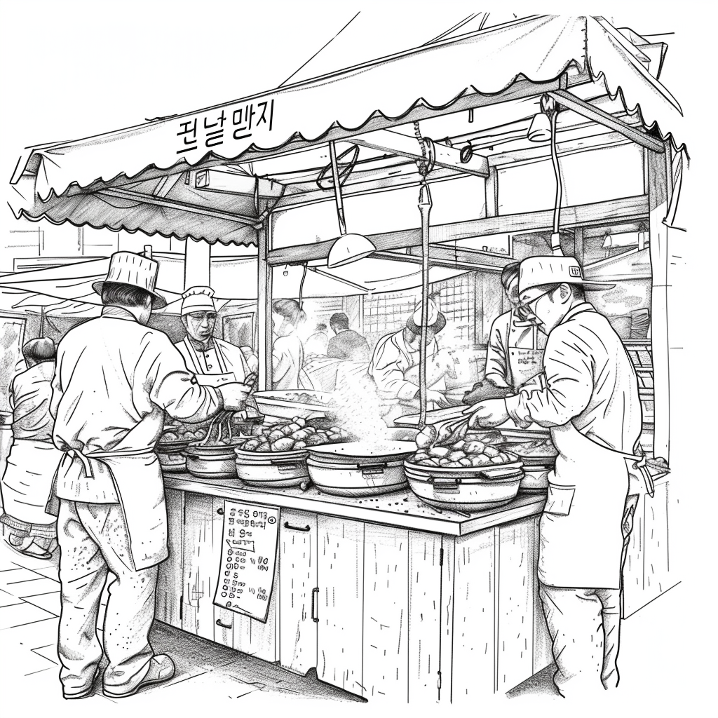 A Day at the Korean Street Market