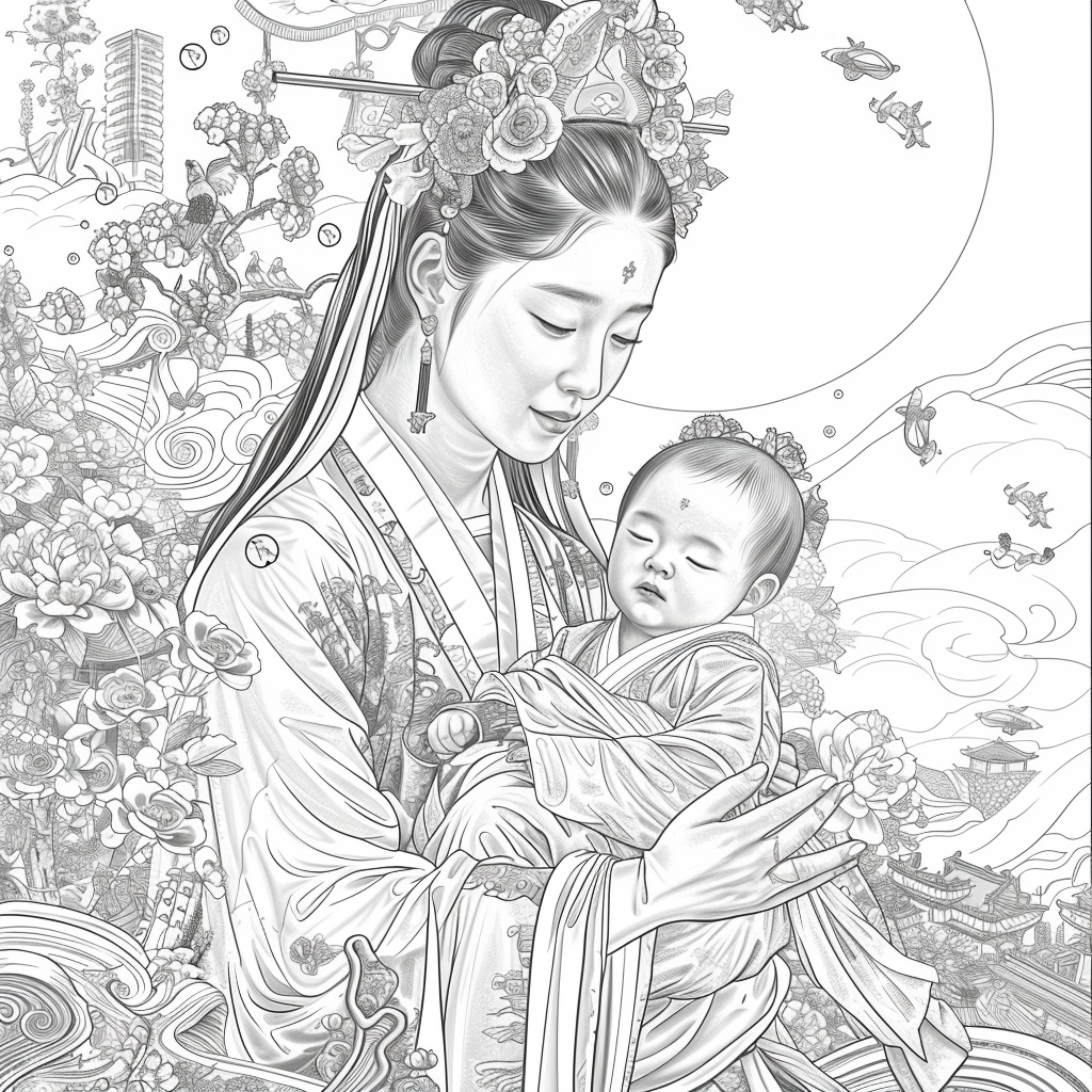 Harmony of eleganceGolden Dawn Princess of Blossoms