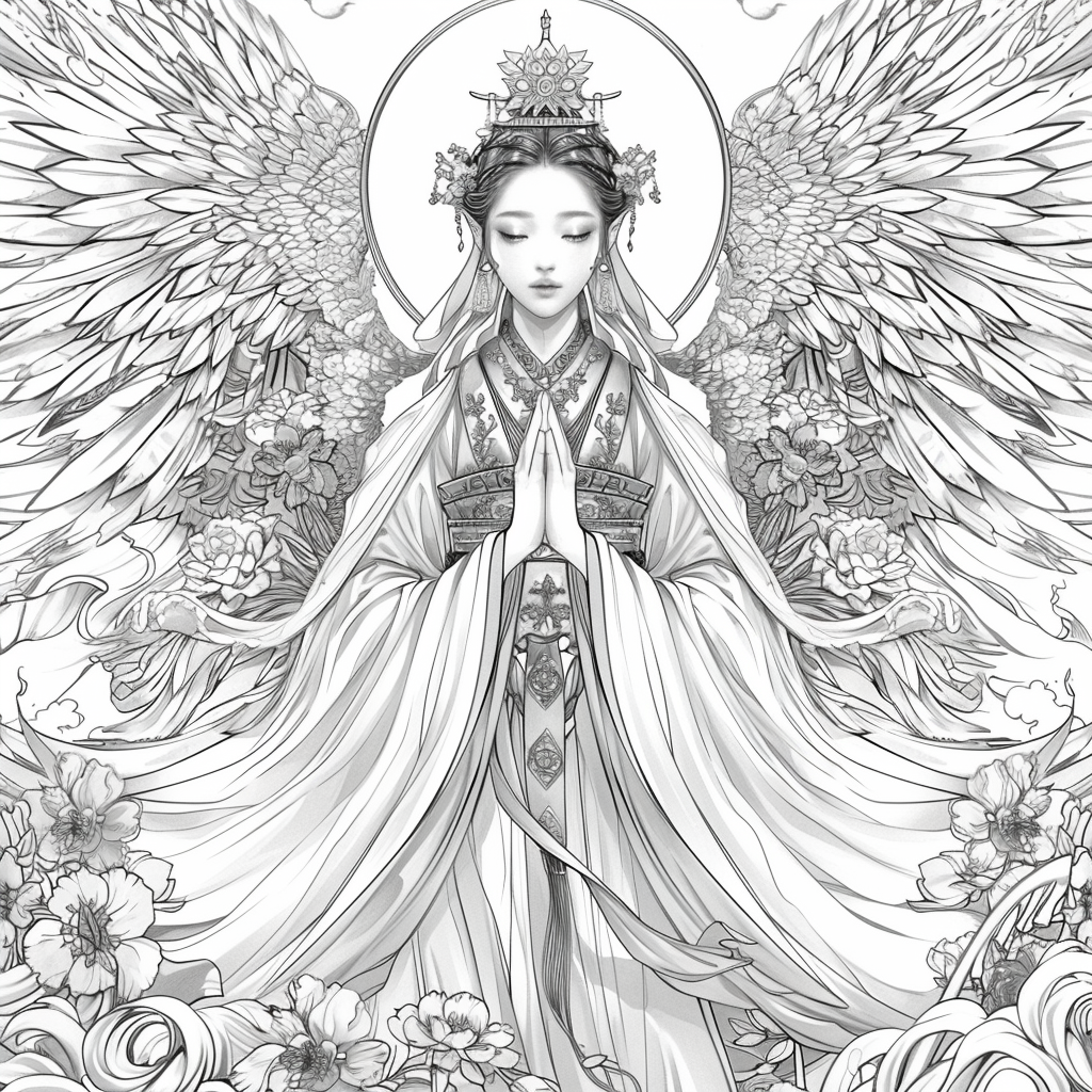 Divine Radiance – The Serene Lotus Priestess