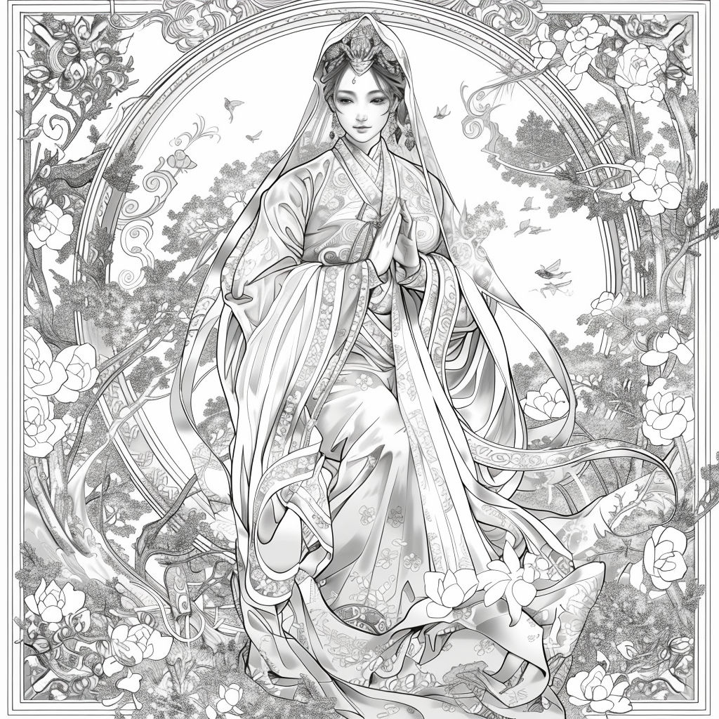 Divine Radiance – The Serene Lotus Priestess