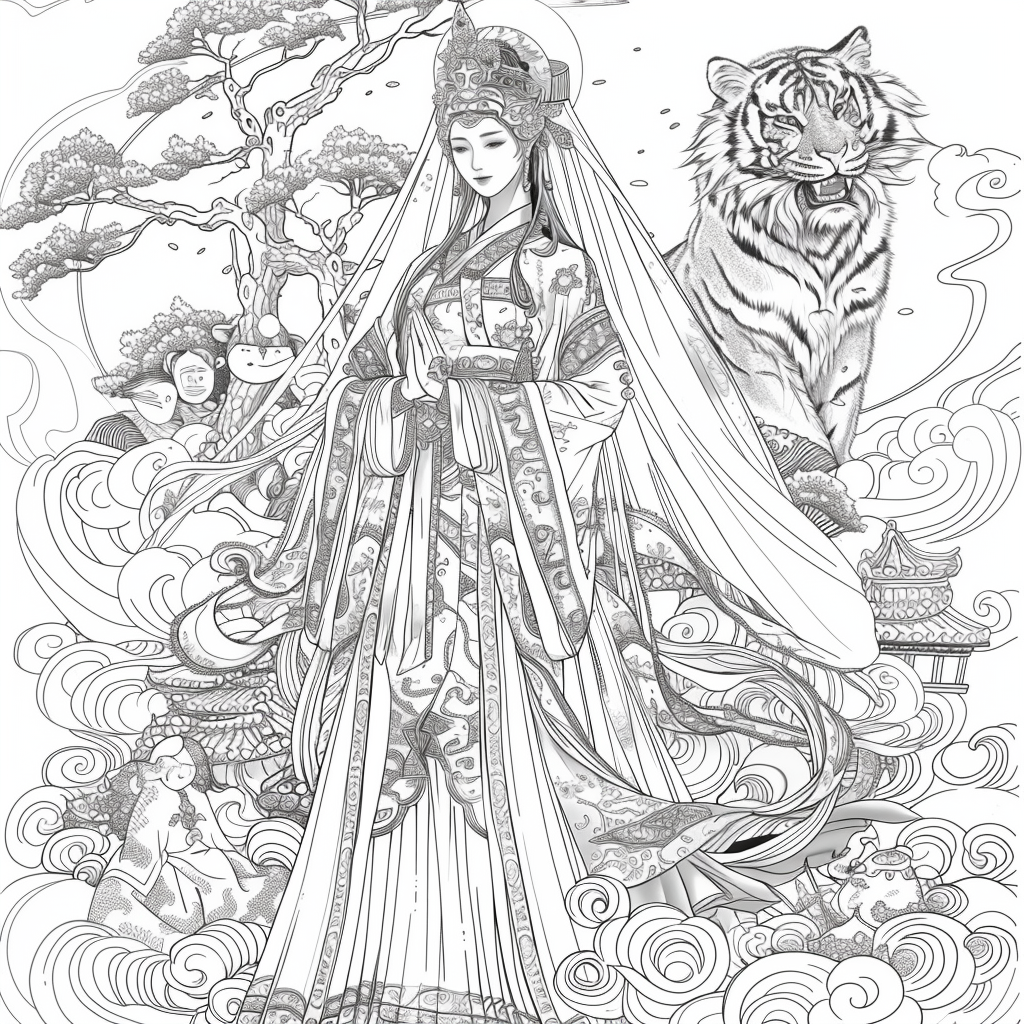 Divine Radiance – The Serene Lotus Priestess