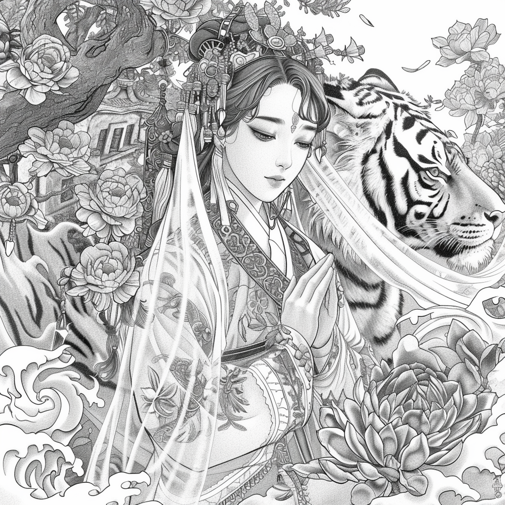 Divine Radiance – The Serene Lotus Priestess