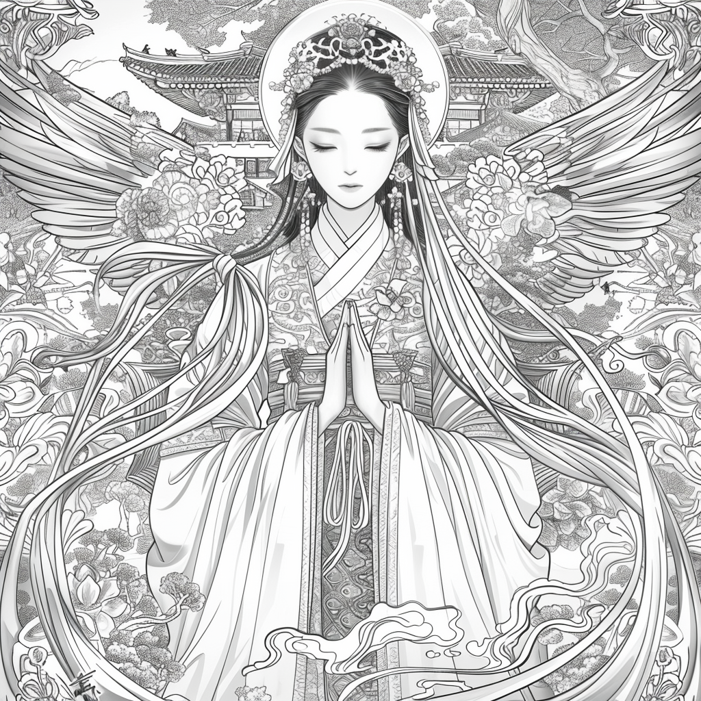 Harmony of eleganceGolden Dawn Princess of Blossoms