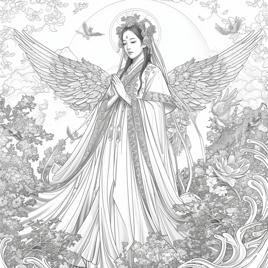 Harmony of eleganceGolden Dawn Princess of Blossoms