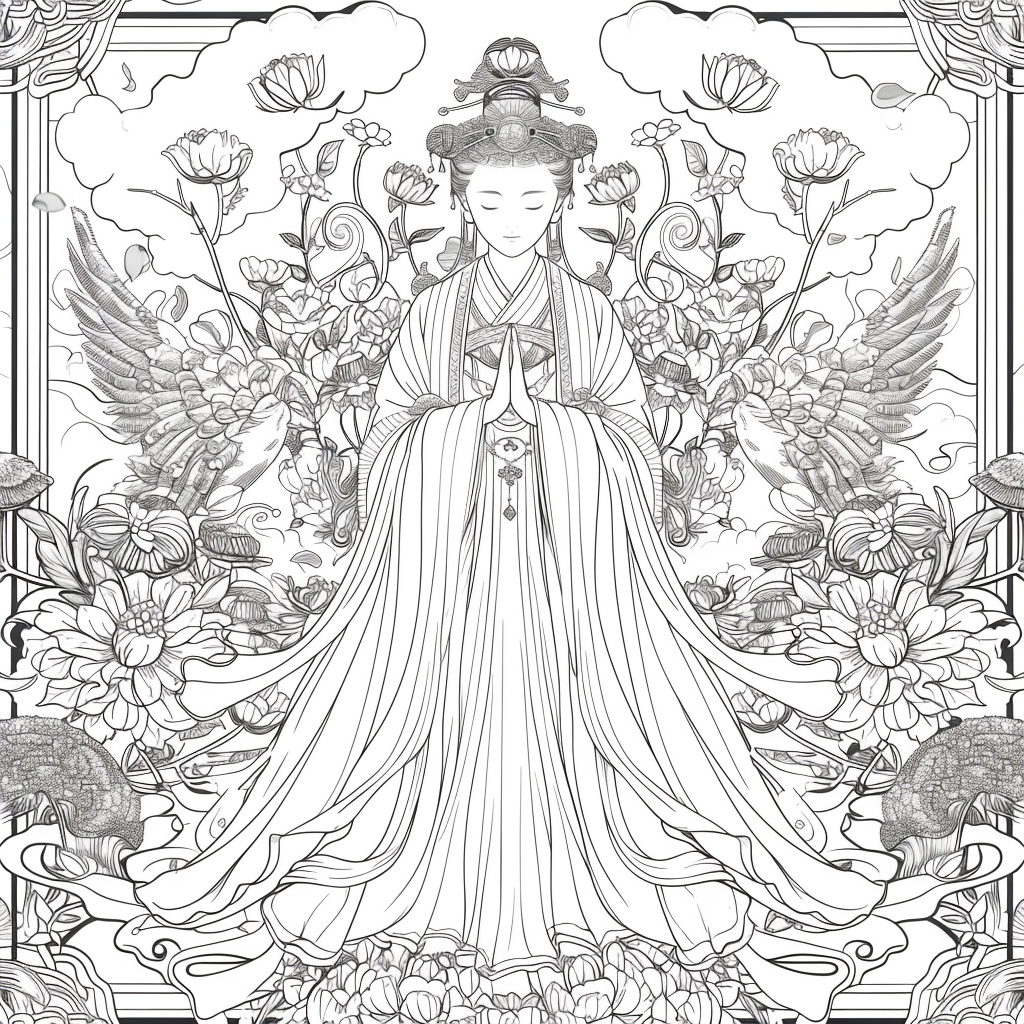 Celestial Harmony: The Winged Guardian of Light