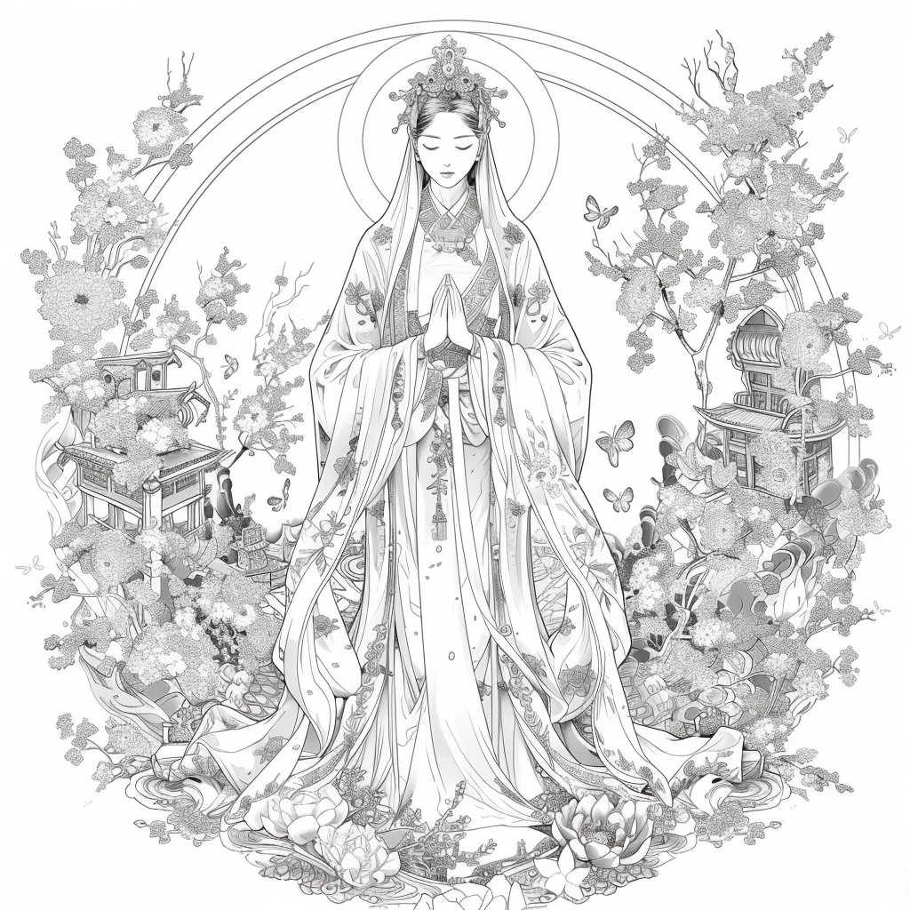 Floral hanbok