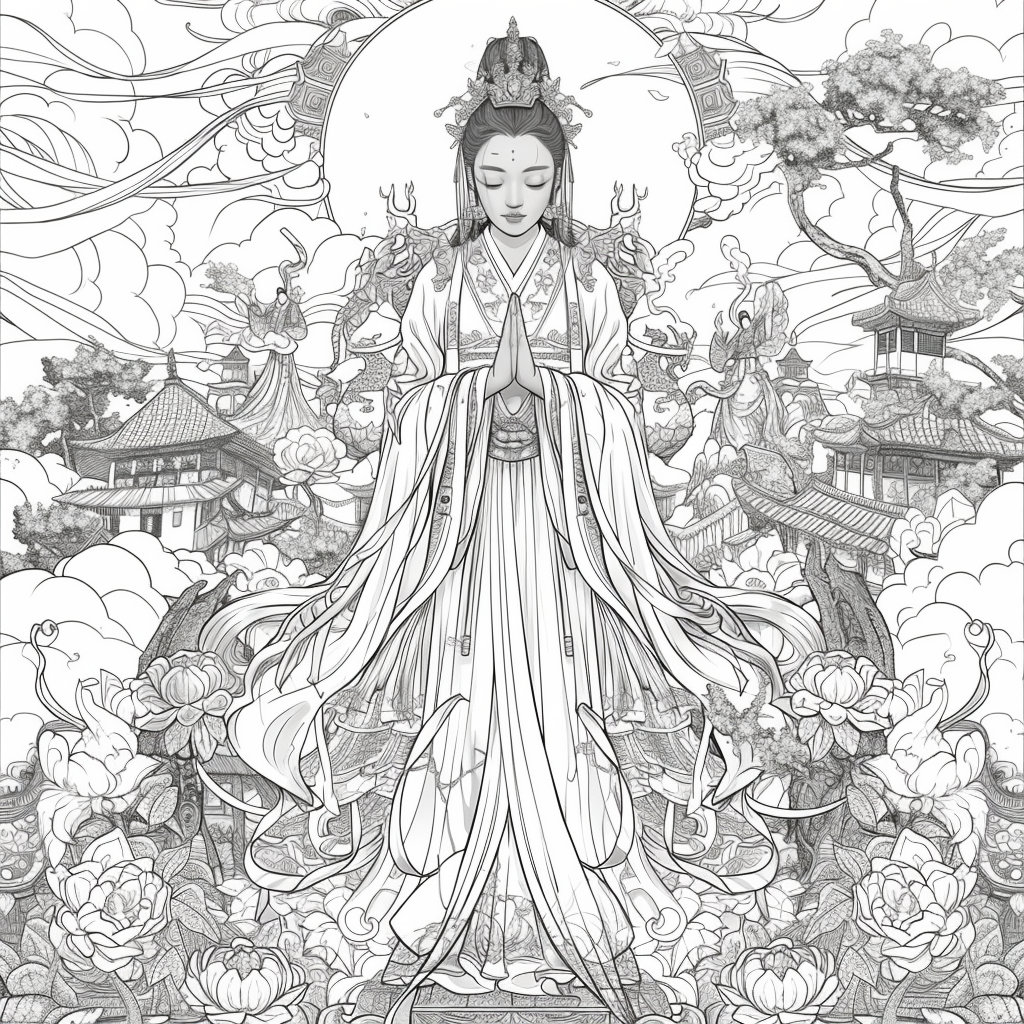 Celestial Harmony: The Winged Guardian of Light