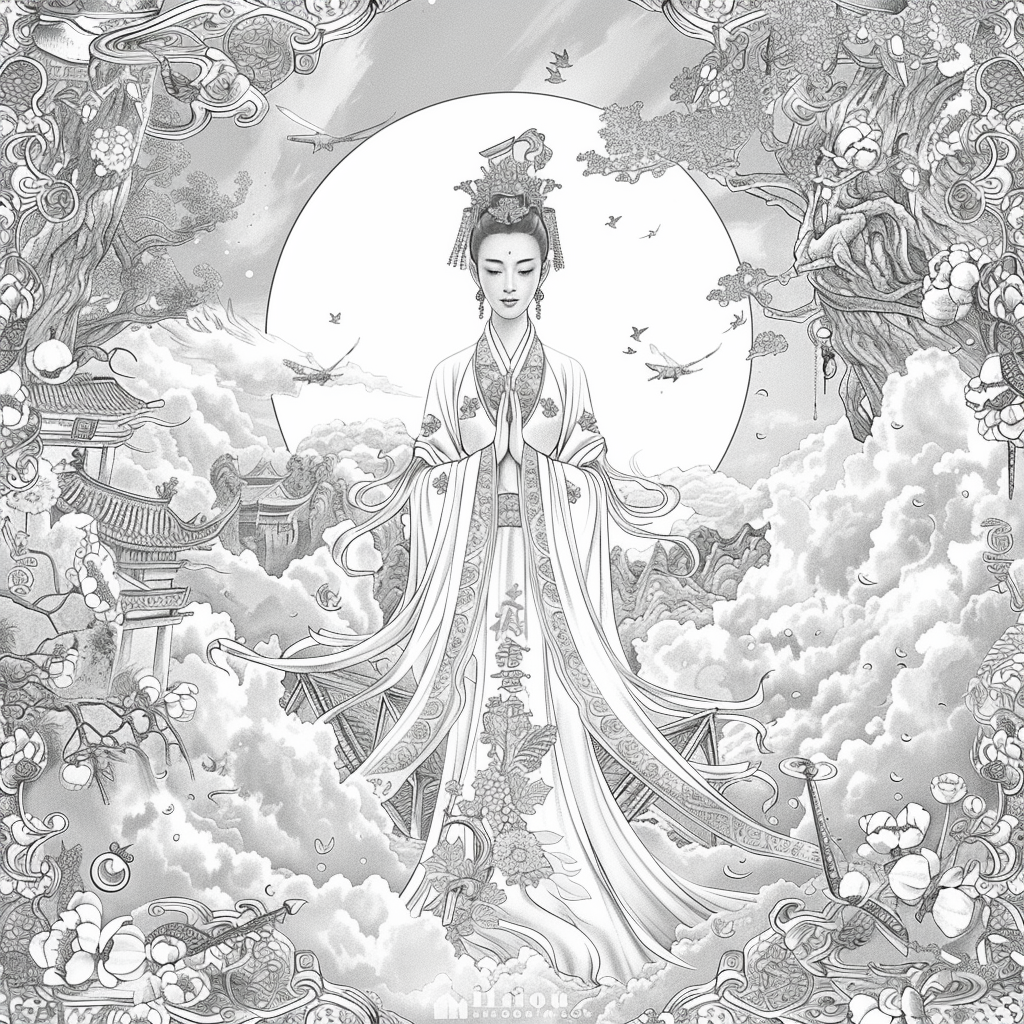 Celestial Harmony: The Winged Guardian of Light