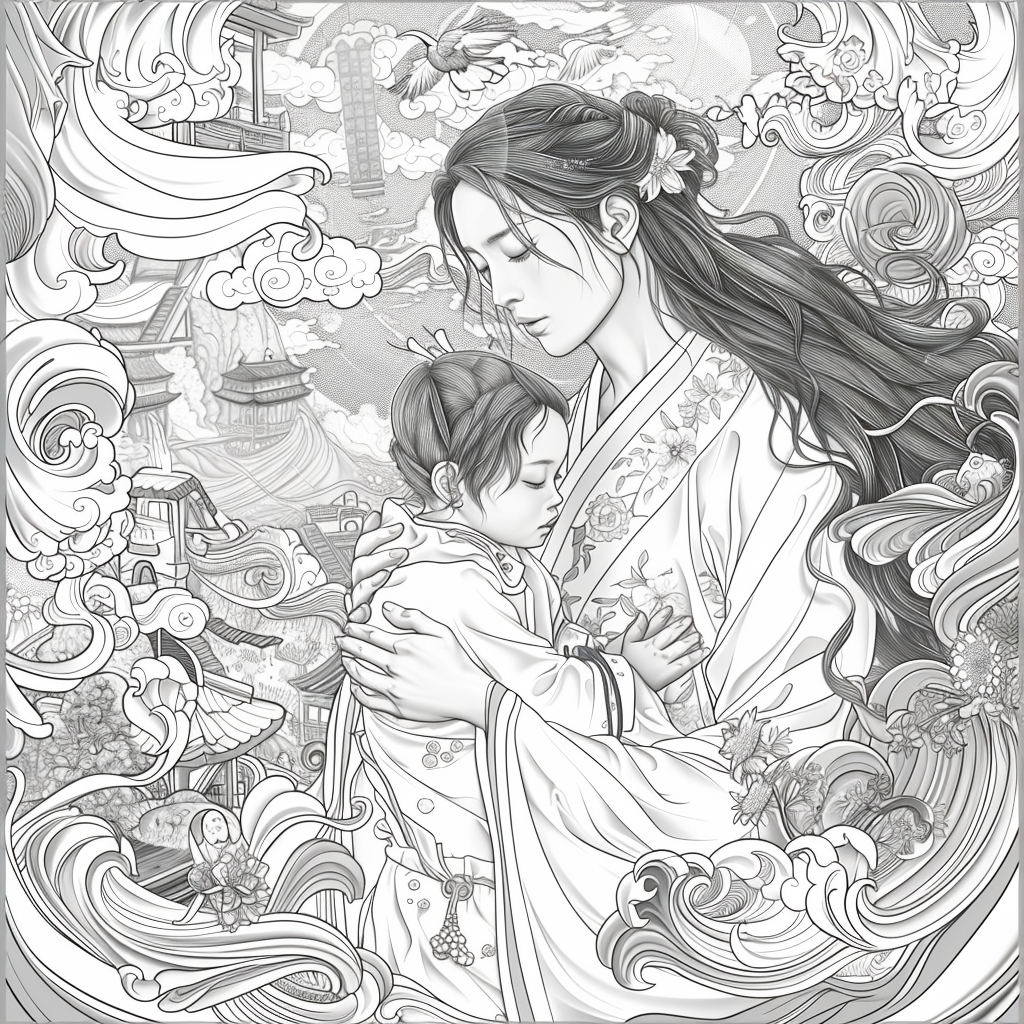Sanctuary of Blossoms – The Sacred Mother and Child