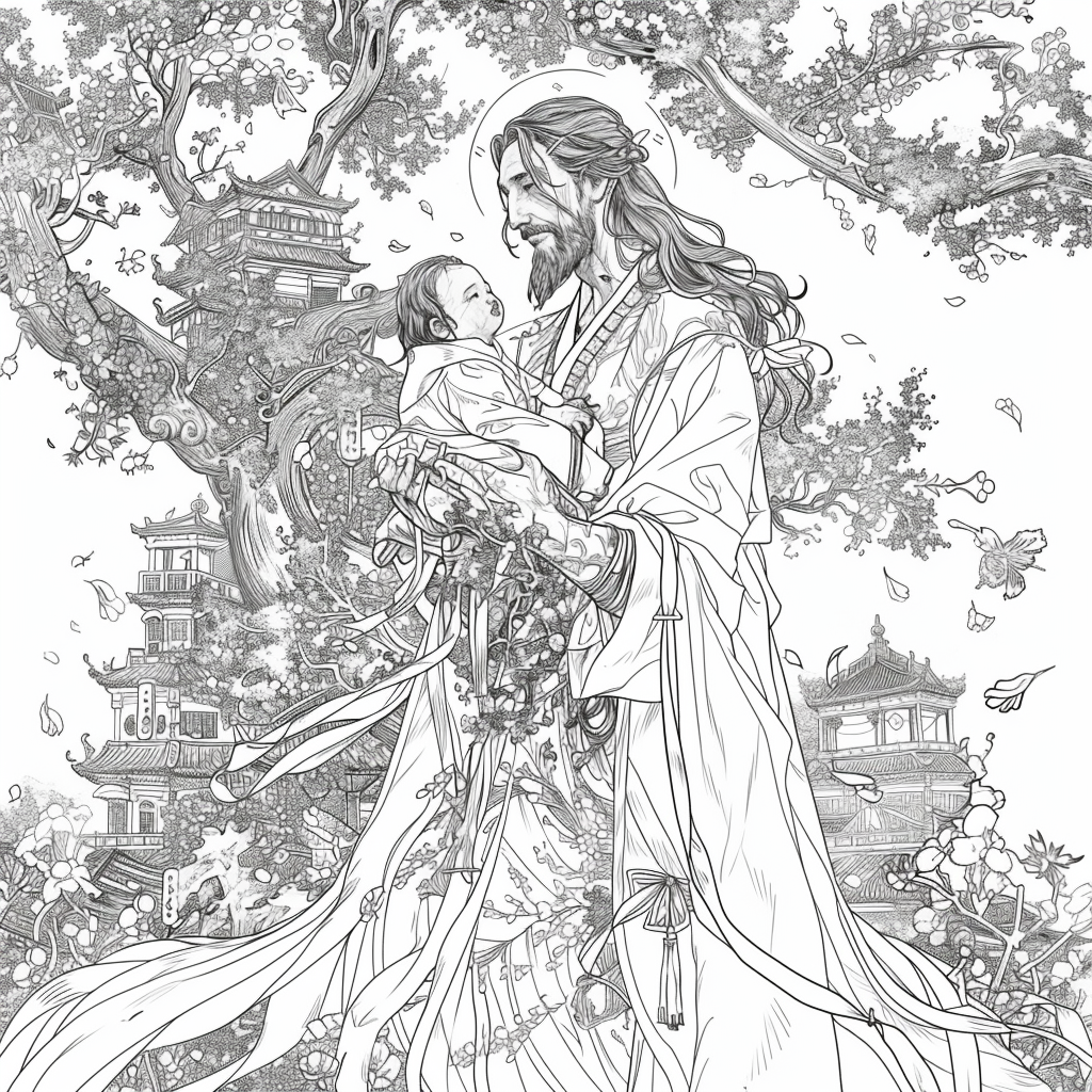 Sanctuary of Blossoms – The Sacred Mother and Child