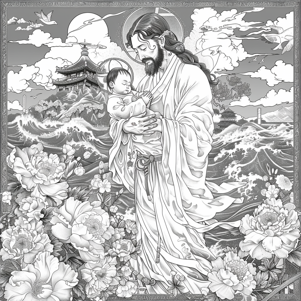 Moonlit Embrace: The Eternal Bond of Mother and Child