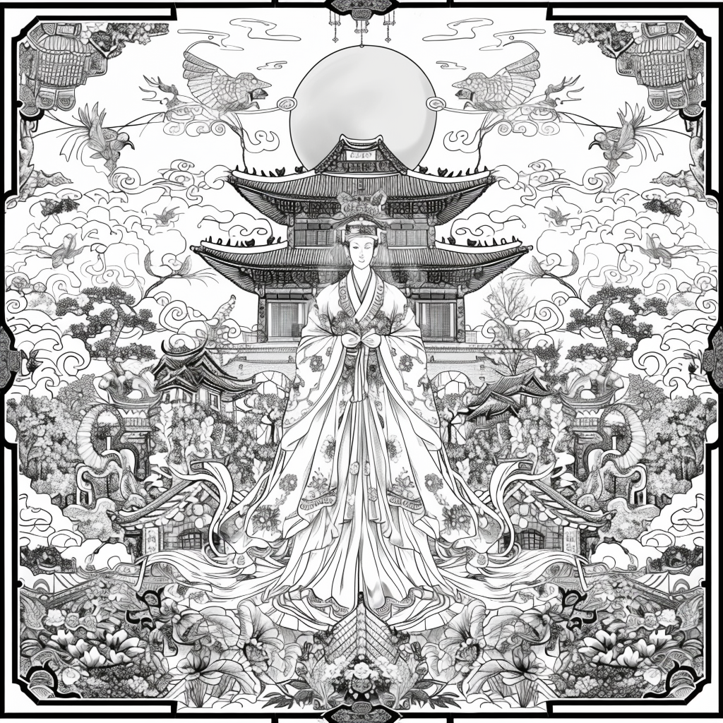 Scarlet Elegance of the Imperial Court