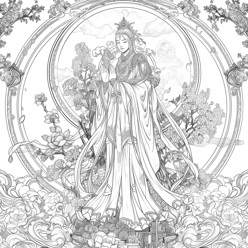 Floral hanbok