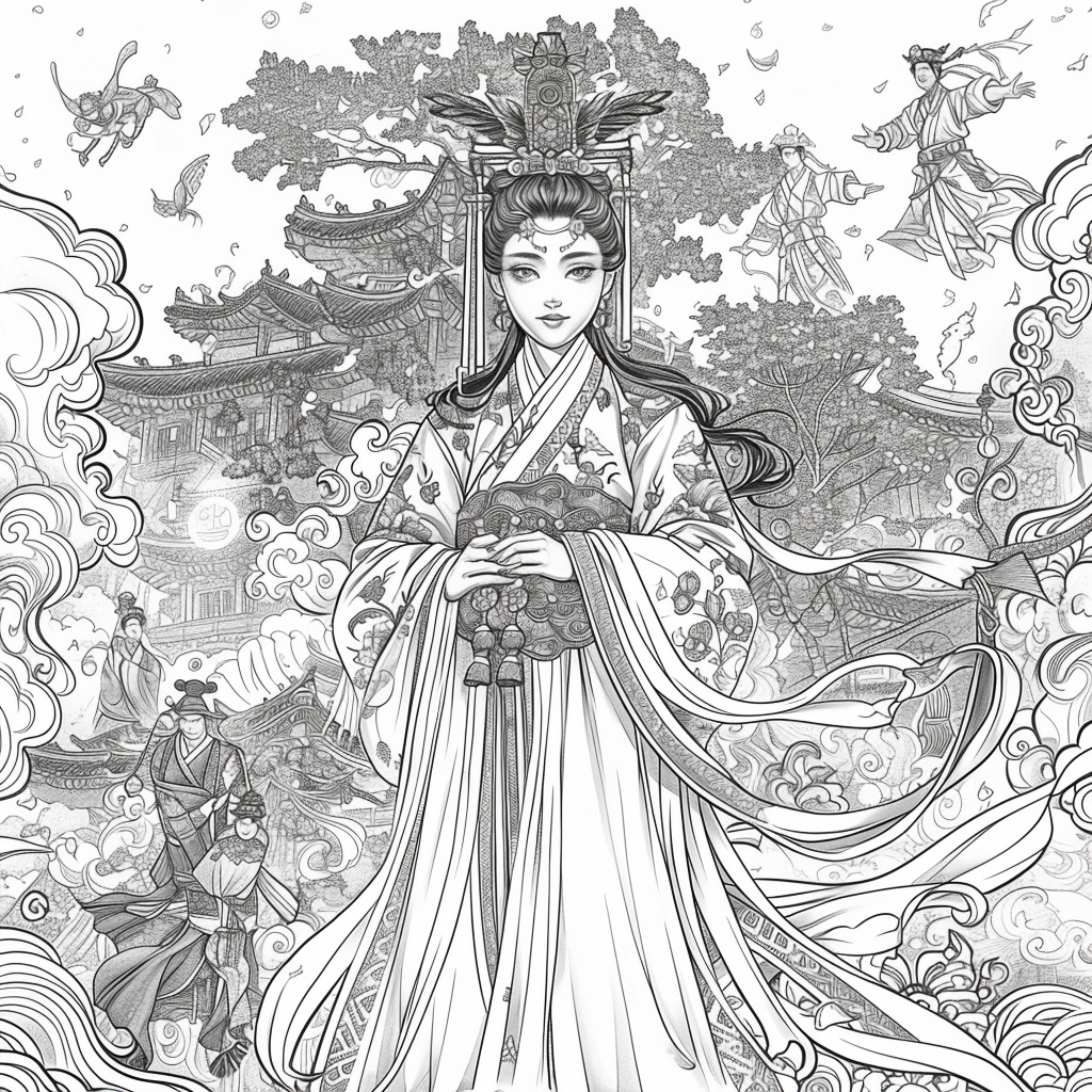 Whispers of Autumn: The Flowing Empress