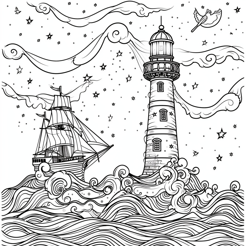 Guided by the Stars – Lighthouse of Hope on the Cosmic Sea