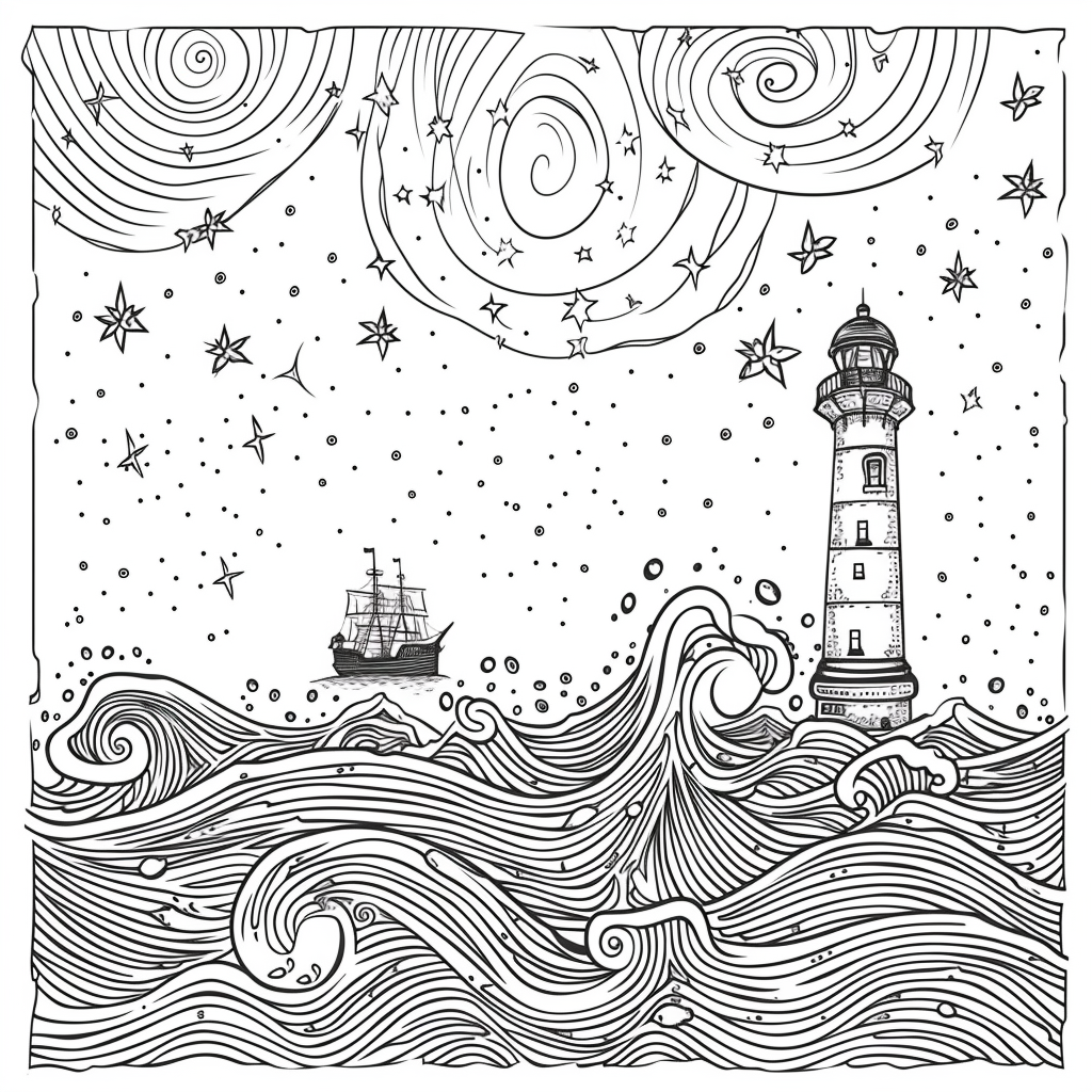 Guided by the Stars – Lighthouse of Hope on the Cosmic Sea