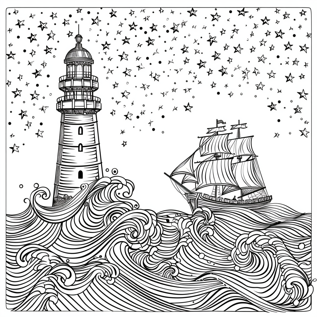 Guided by the Stars – Lighthouse of Hope on the Cosmic Sea