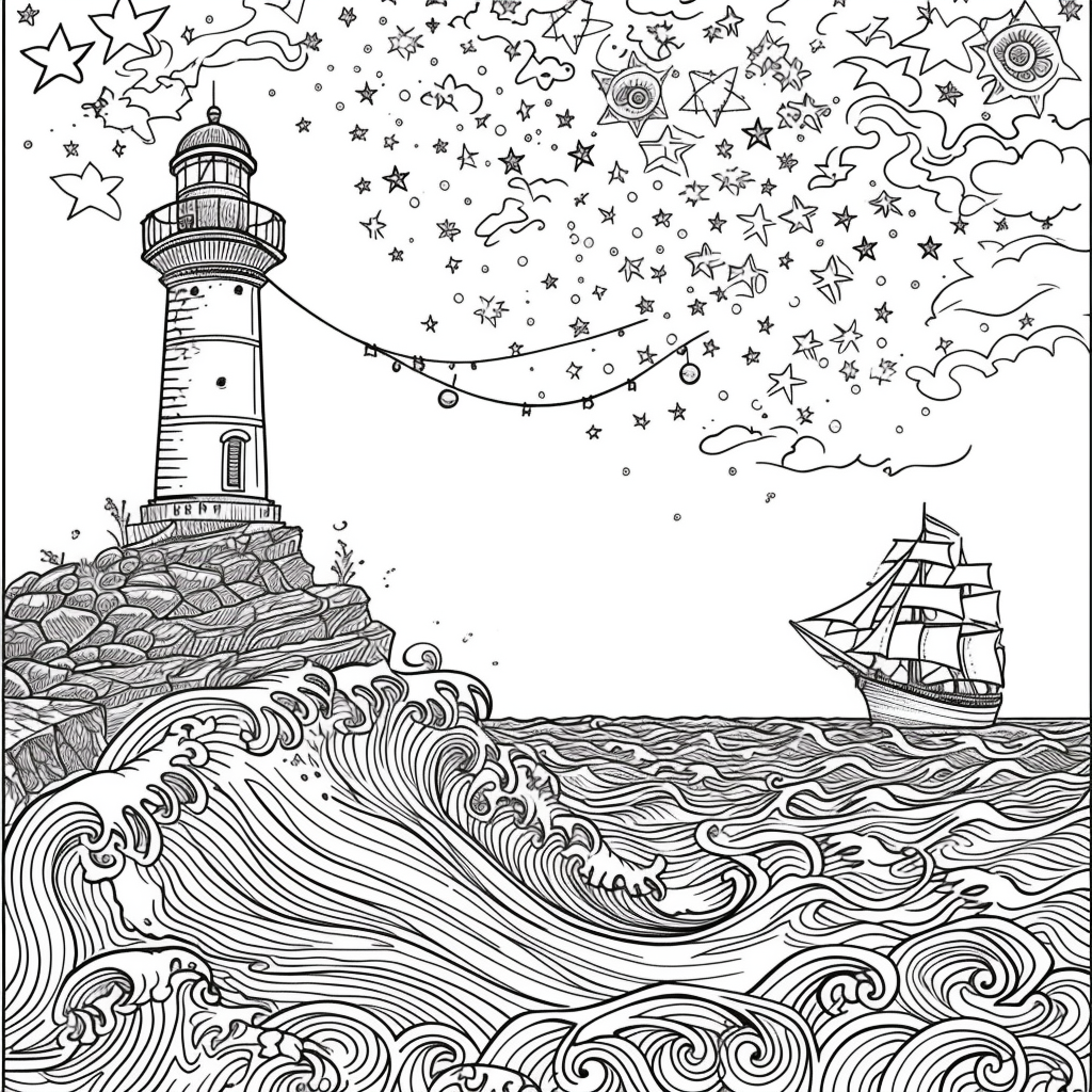Guided by the Stars – Lighthouse of Hope on the Cosmic Sea