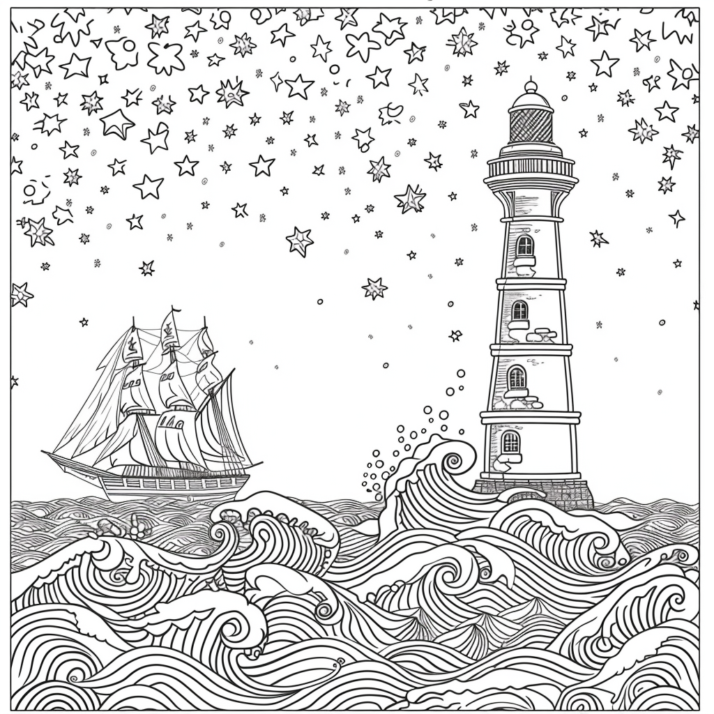 Guided by the Stars – Lighthouse of Hope on the Cosmic Sea