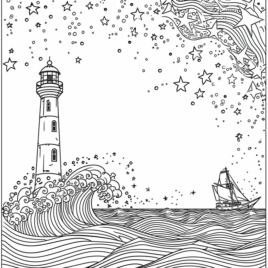 Guided by the Stars – Lighthouse of Hope on the Cosmic Sea