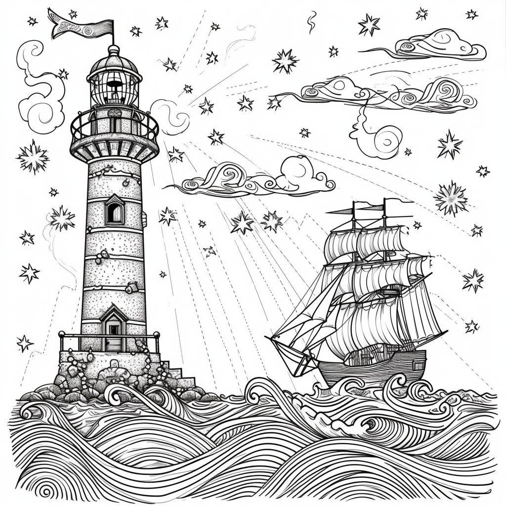 Guided by the Stars – Lighthouse of Hope on the Cosmic Sea