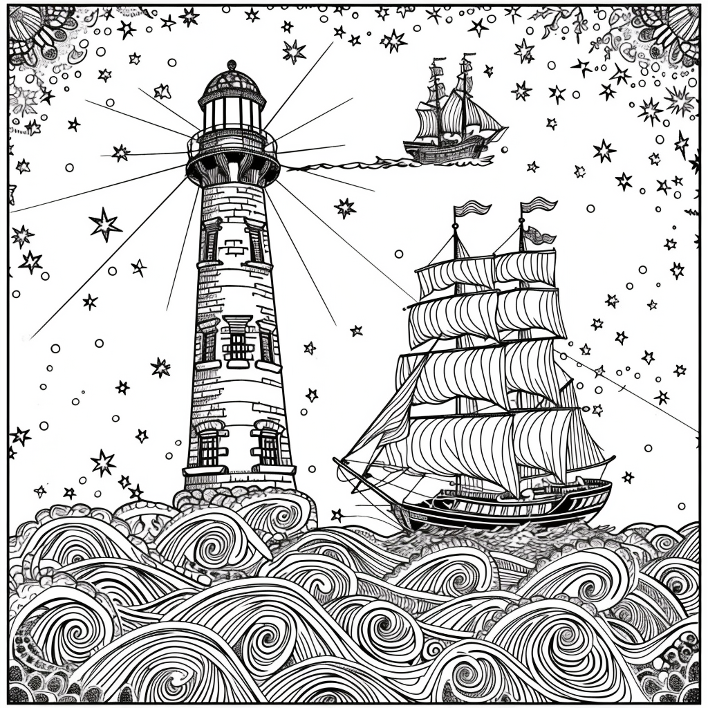 Guided by the Stars – Lighthouse of Hope on the Cosmic Sea