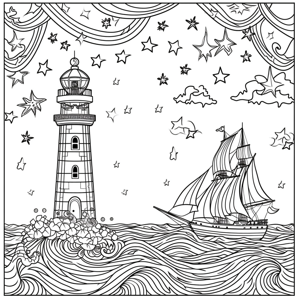 Guided by the Stars – Lighthouse of Hope on the Cosmic Sea