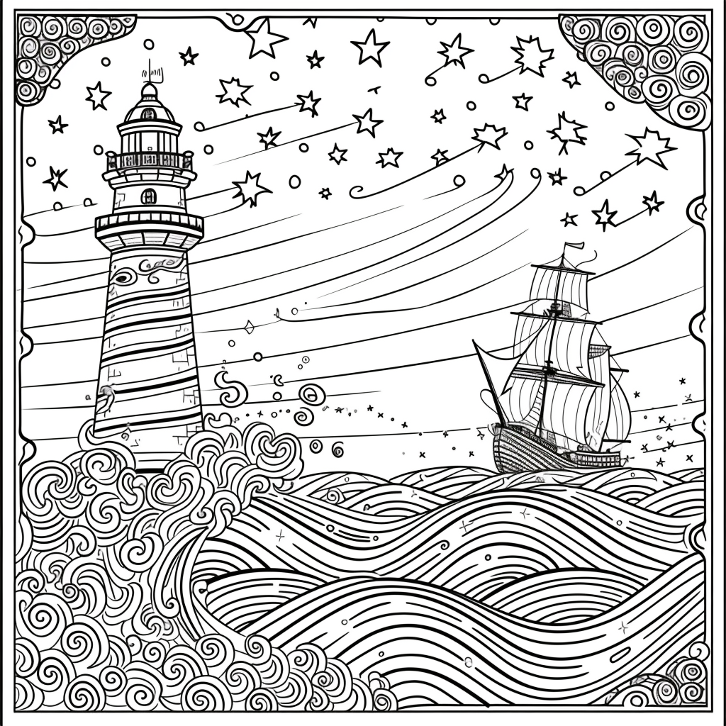 Guided by the Stars – Lighthouse of Hope on the Cosmic Sea