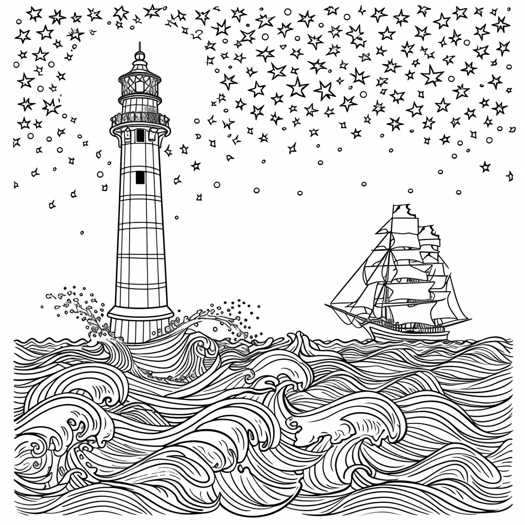 Guided by the Stars – Lighthouse of Hope on the Cosmic Sea