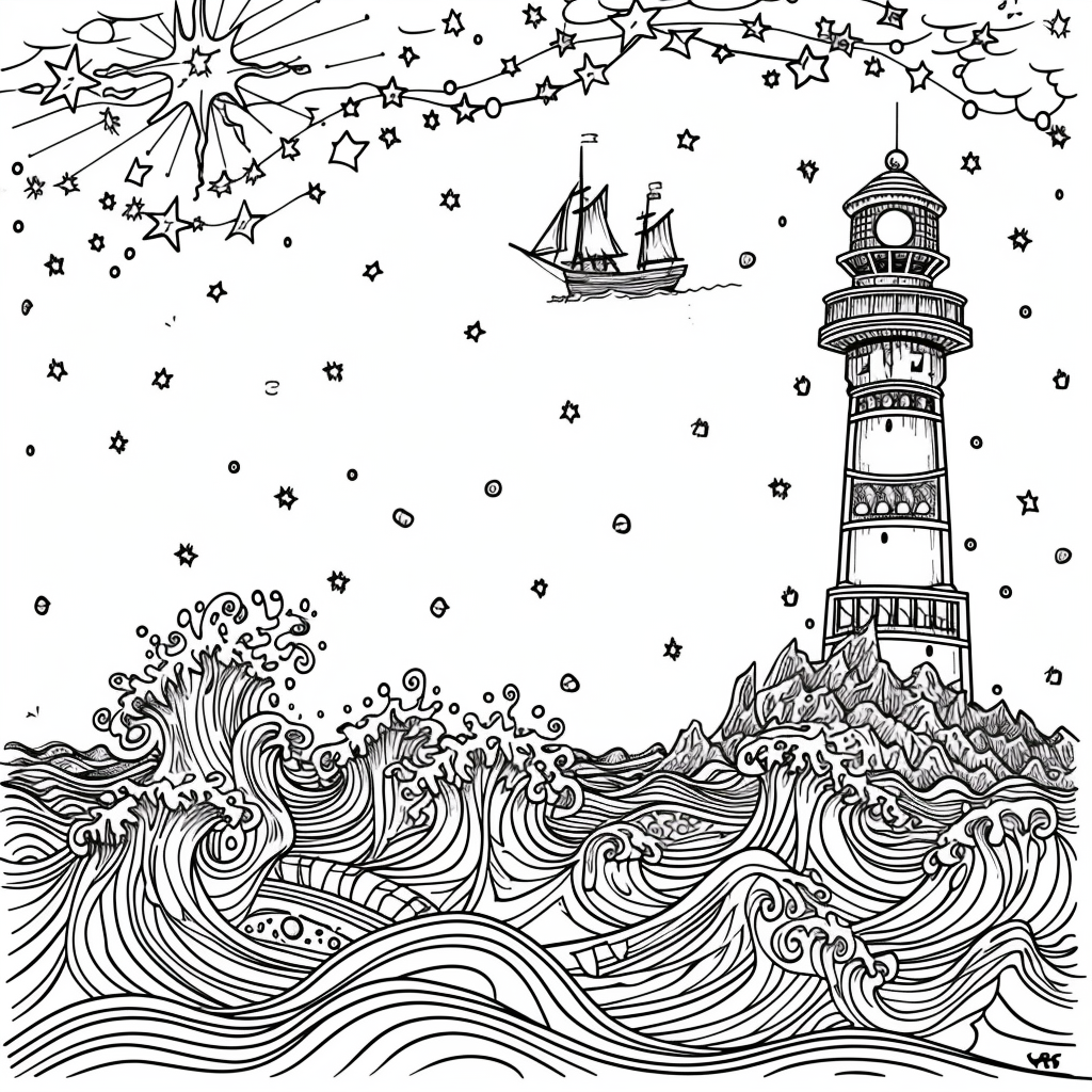 Guided by the Stars – Lighthouse of Hope on the Cosmic Sea