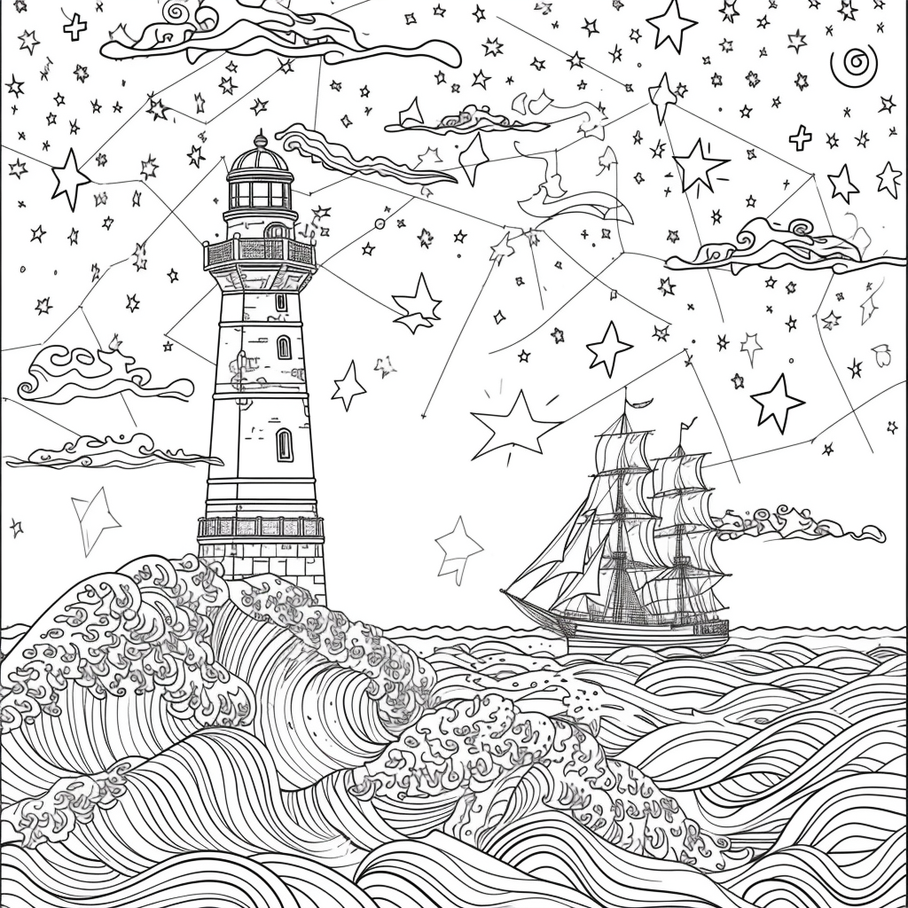 Guided by the Stars – Lighthouse of Hope on the Cosmic Sea