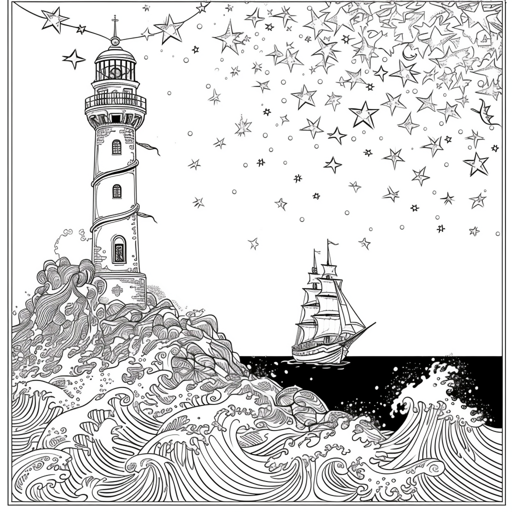 Guided by the Stars – Lighthouse of Hope on the Cosmic Sea