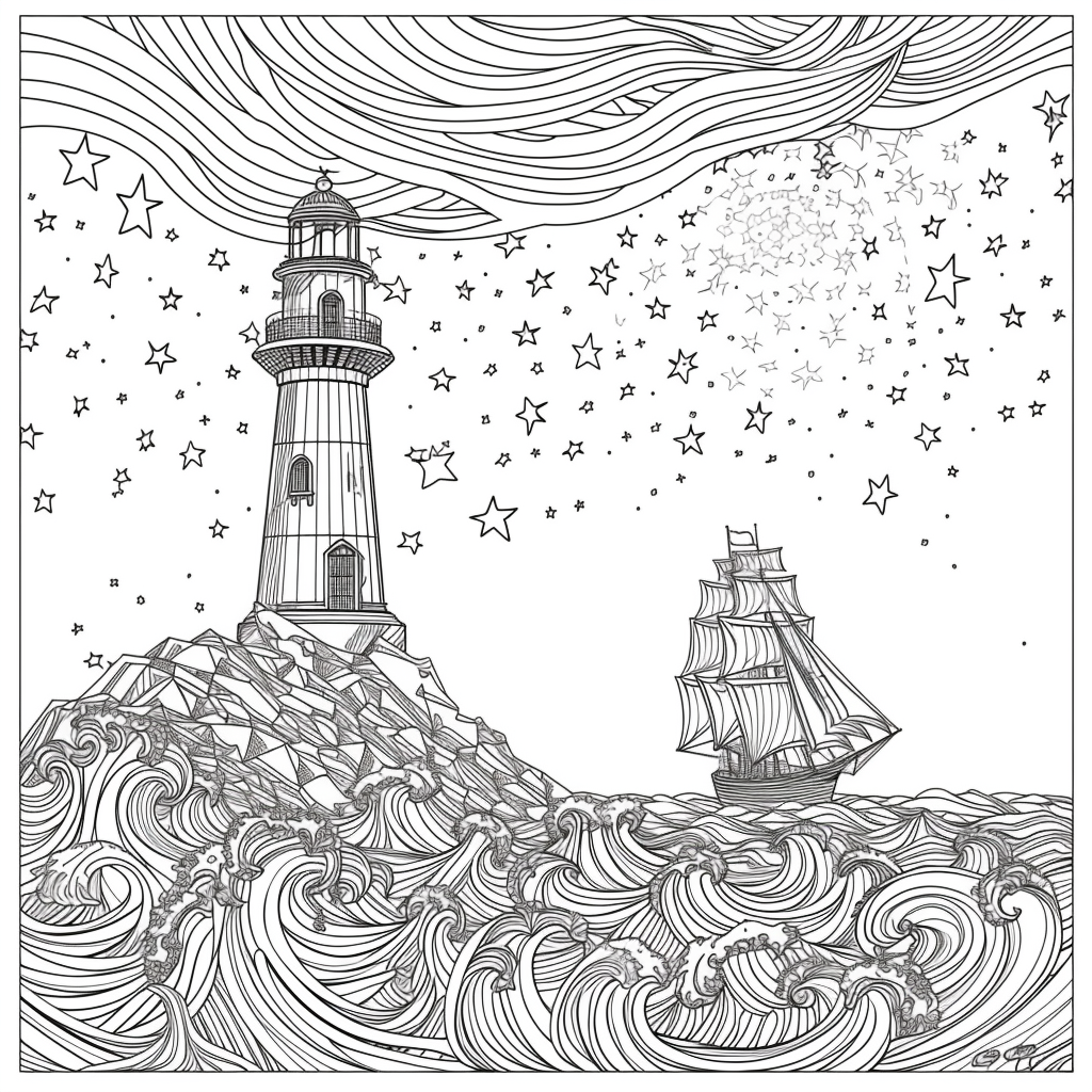 Guided by the Stars – Lighthouse of Hope on the Cosmic Sea